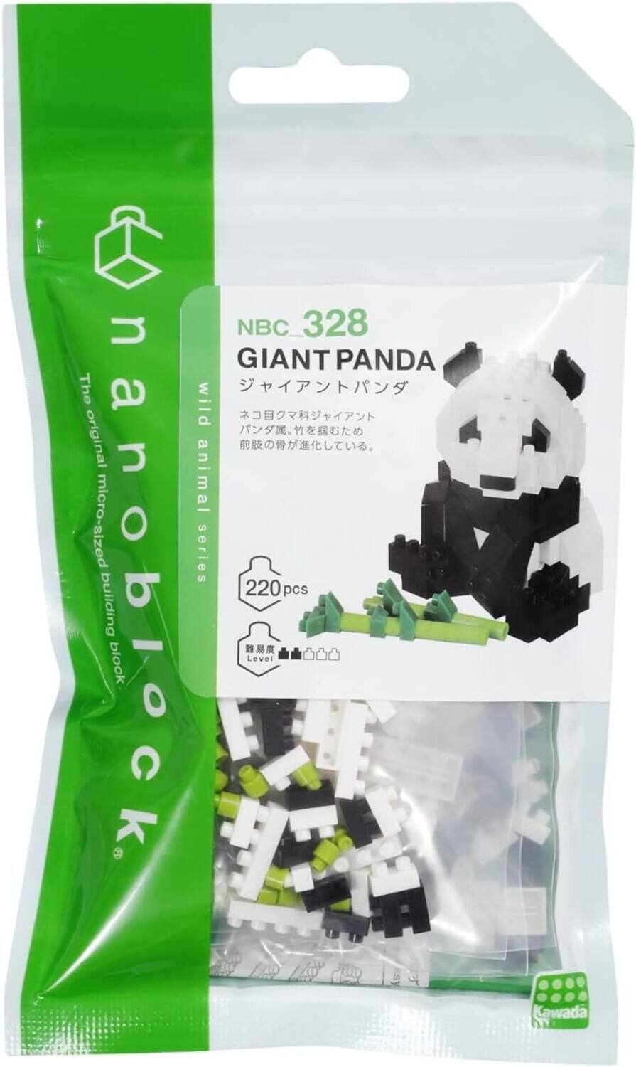 The original micro-sized building nanoblock block NBC_328 NBC GIANT PANDA wild animal series 220pcs * Level Kawada