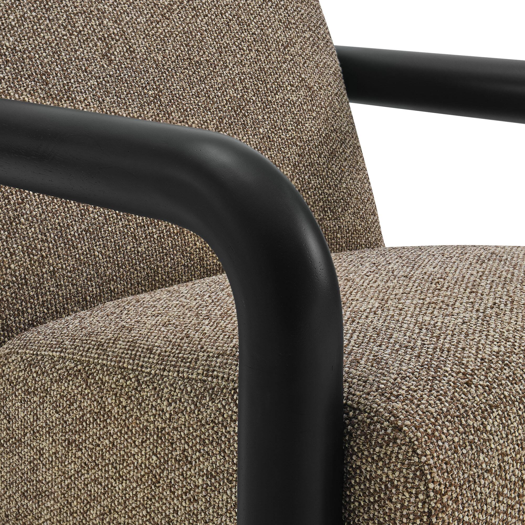Alt View 5. Modway - Sereno Boucle Accent Chair by Modway - Earth Black.