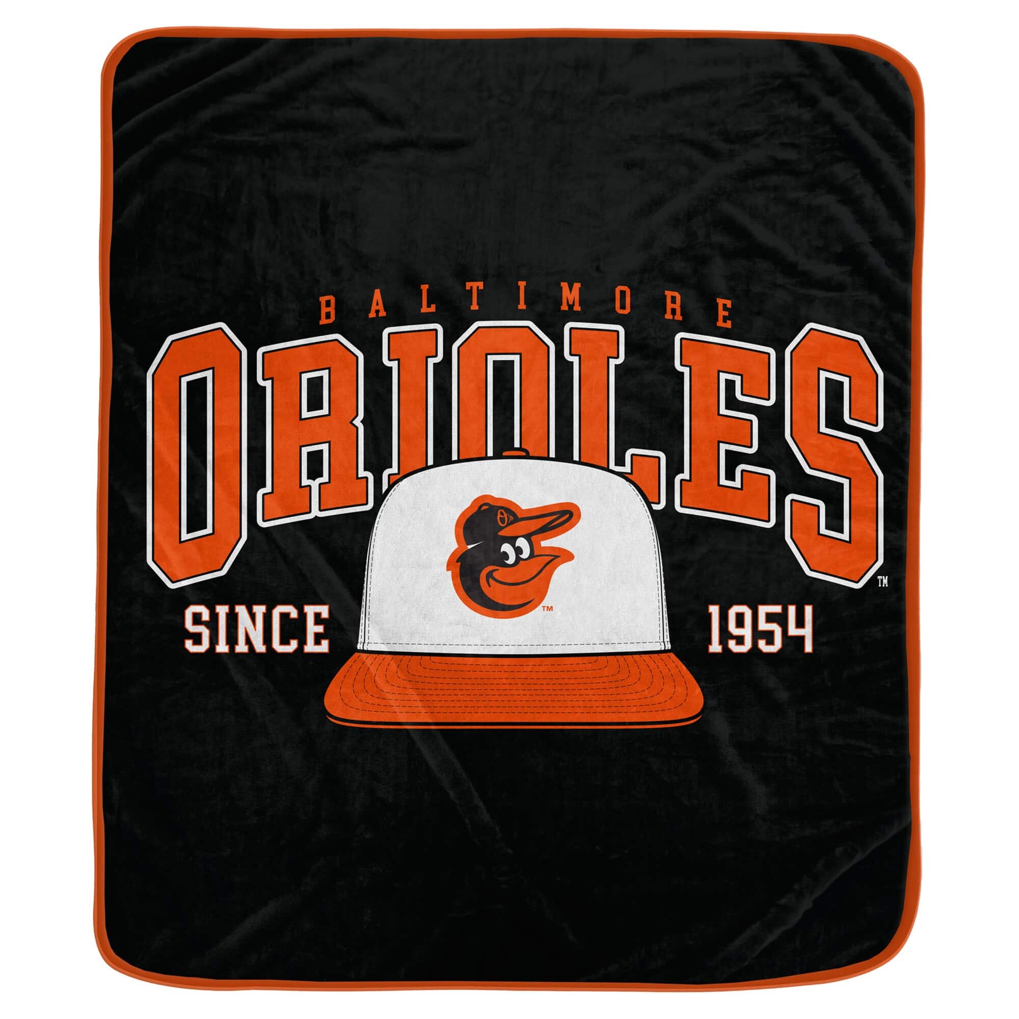 Pegasus - Baltimore Orioles Vintage Arch Ultra Soft 50" x 60" Blanket - Multicolor