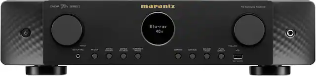CINEMA 70s SERIES 2
marantz
AV Surround Receiver
Blu-ray 40.0
INPUT
SETUP
MIC
M-DAX
ZONE2 ON/OFF
ZONE2 SOURCE
INTERNET RADIO
DIMMER
STATUS
SOUND MODE
VOLUME
PURE DIRECT
SV/TA
AF