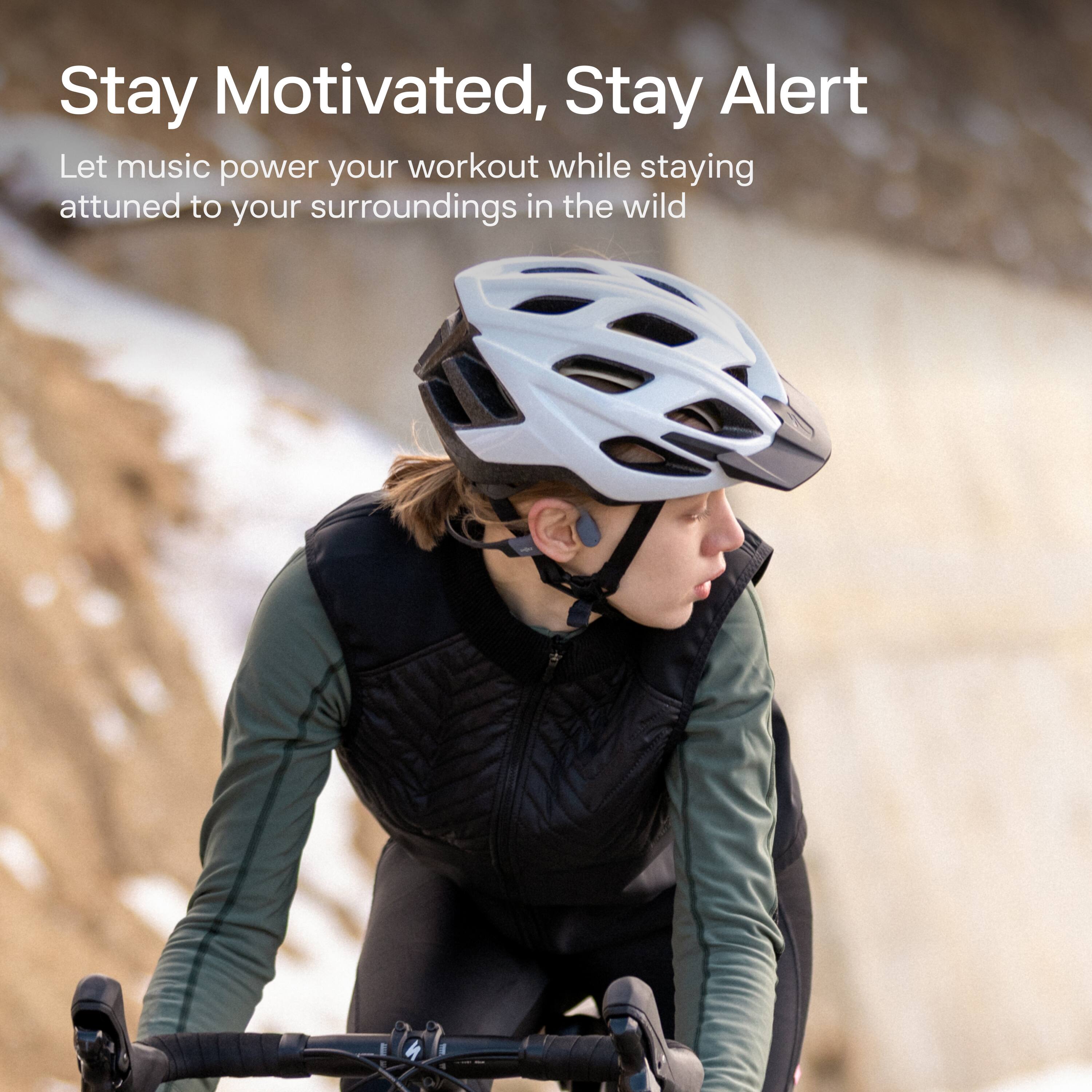 Stay Motivated, Stay Alert

Let music power your workout while staying attuned to your surroundings in the wild