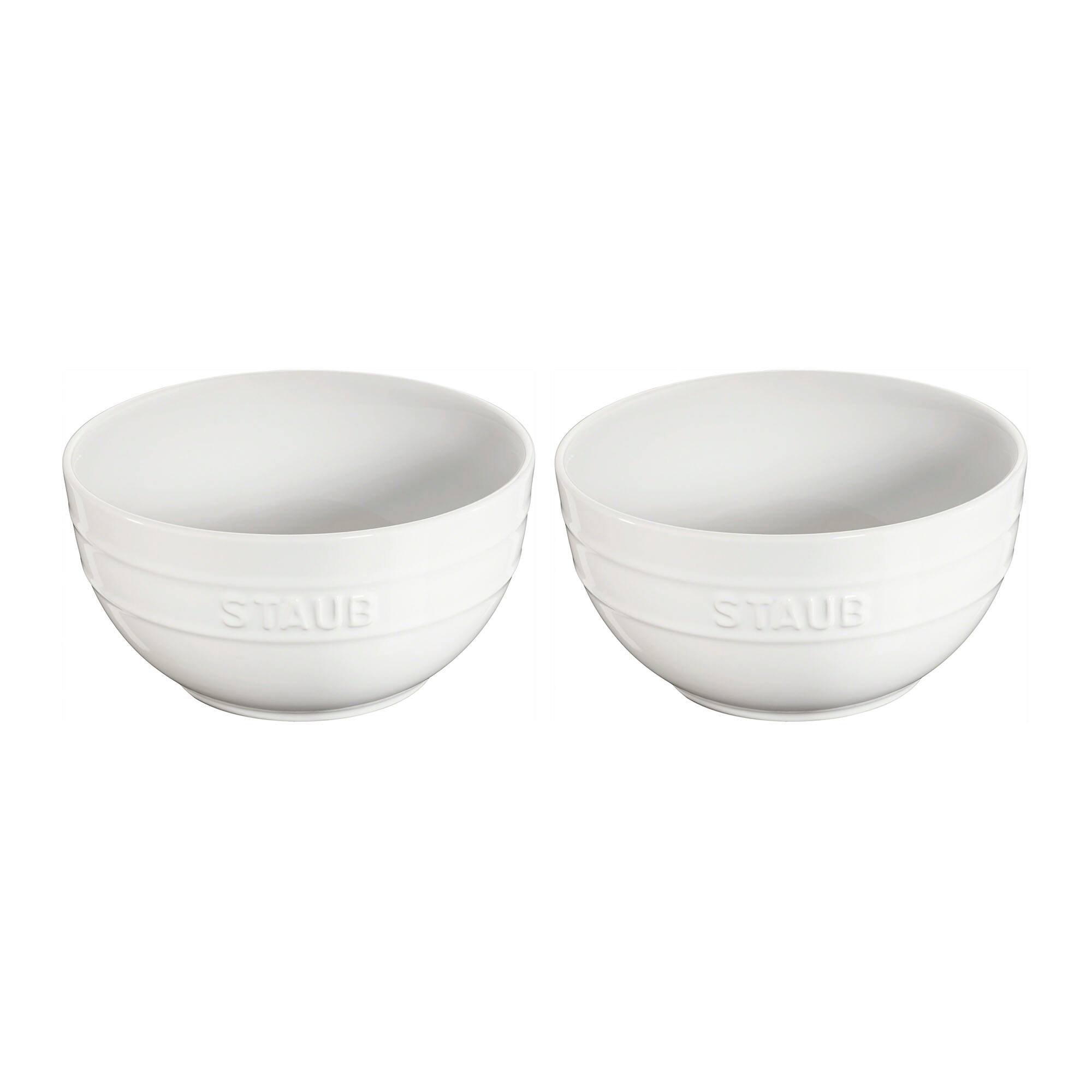 Staub - Ceramic 2-pc Large Universal Bowl Set - White