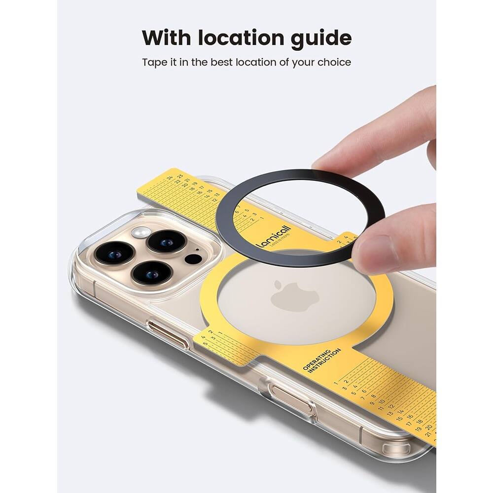 Alt View 1. PARKER SLATER - Sticker Ring 4-Pack – Metal, Black & Silver, Phone Accessory - Black.