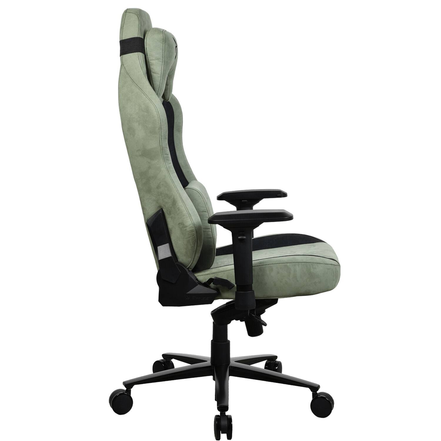 Alt View 15. Arozzi - Vernazza Series Top-Tier Premium XL Supersoft Upholstery Fabric Gaming Chair - Forest.