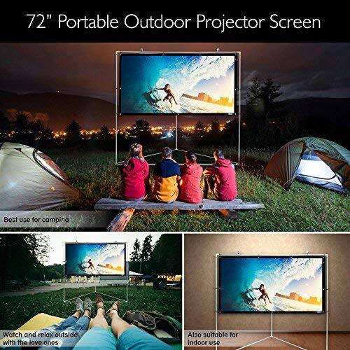 72" Portable Outdoor Projector Screen

Best use for camping

Watch and relax outside with the love ones

Also suitable for indoor use