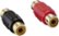 Front Zoom. Insignia™ - RCA Plug Couplers (2-Pack) - Red/Black.