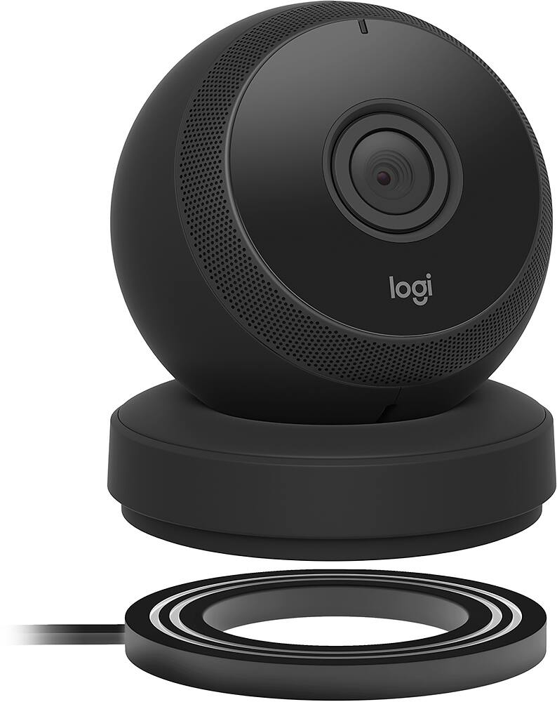 Alt View 13. Logitech - Logi Circle Wireless HD Video Security Camera with 2-way talk - Black.