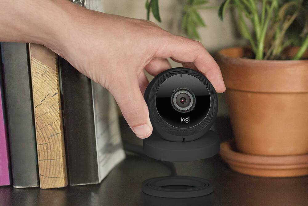 Alt View 15. Logitech - Logi Circle Wireless HD Video Security Camera with 2-way talk - Black.
