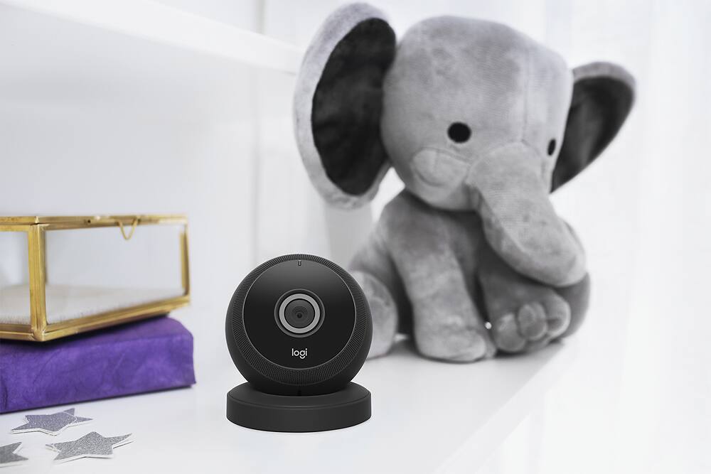 Alt View 17. Logitech - Logi Circle Wireless HD Video Security Camera with 2-way talk - Black.