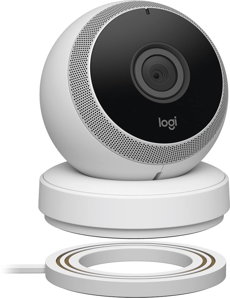 Alt View 14. Logitech - Logi Circle Wireless HD Video Security Camera with 2-way talk - White.