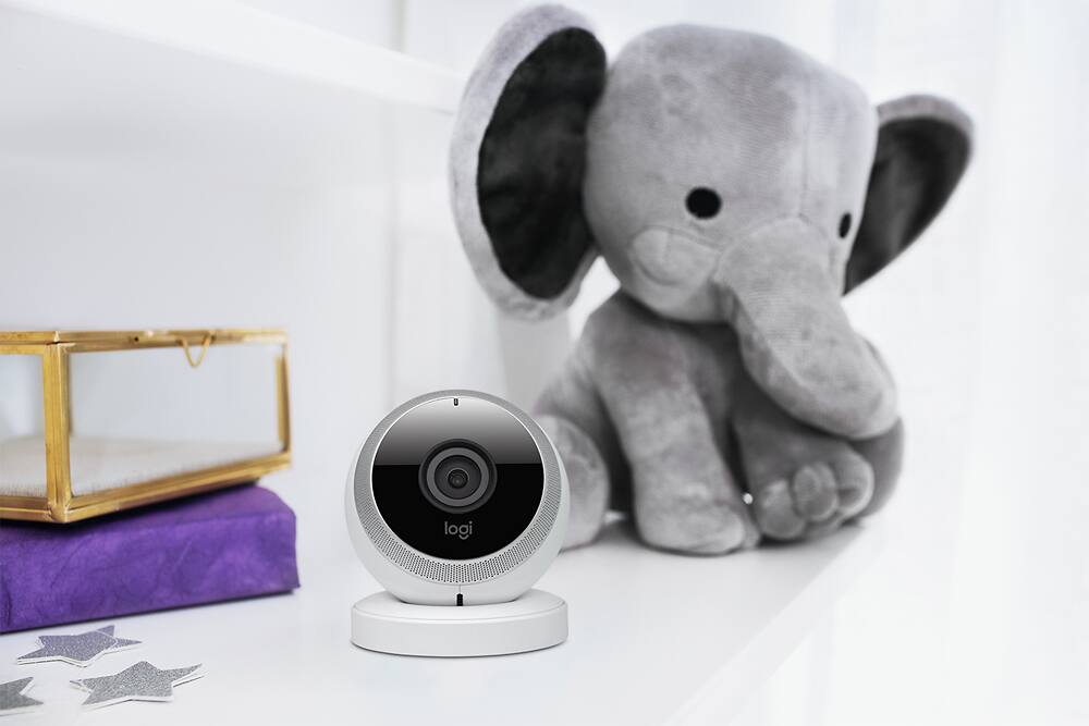 Alt View 18. Logitech - Logi Circle Wireless HD Video Security Camera with 2-way talk - White.