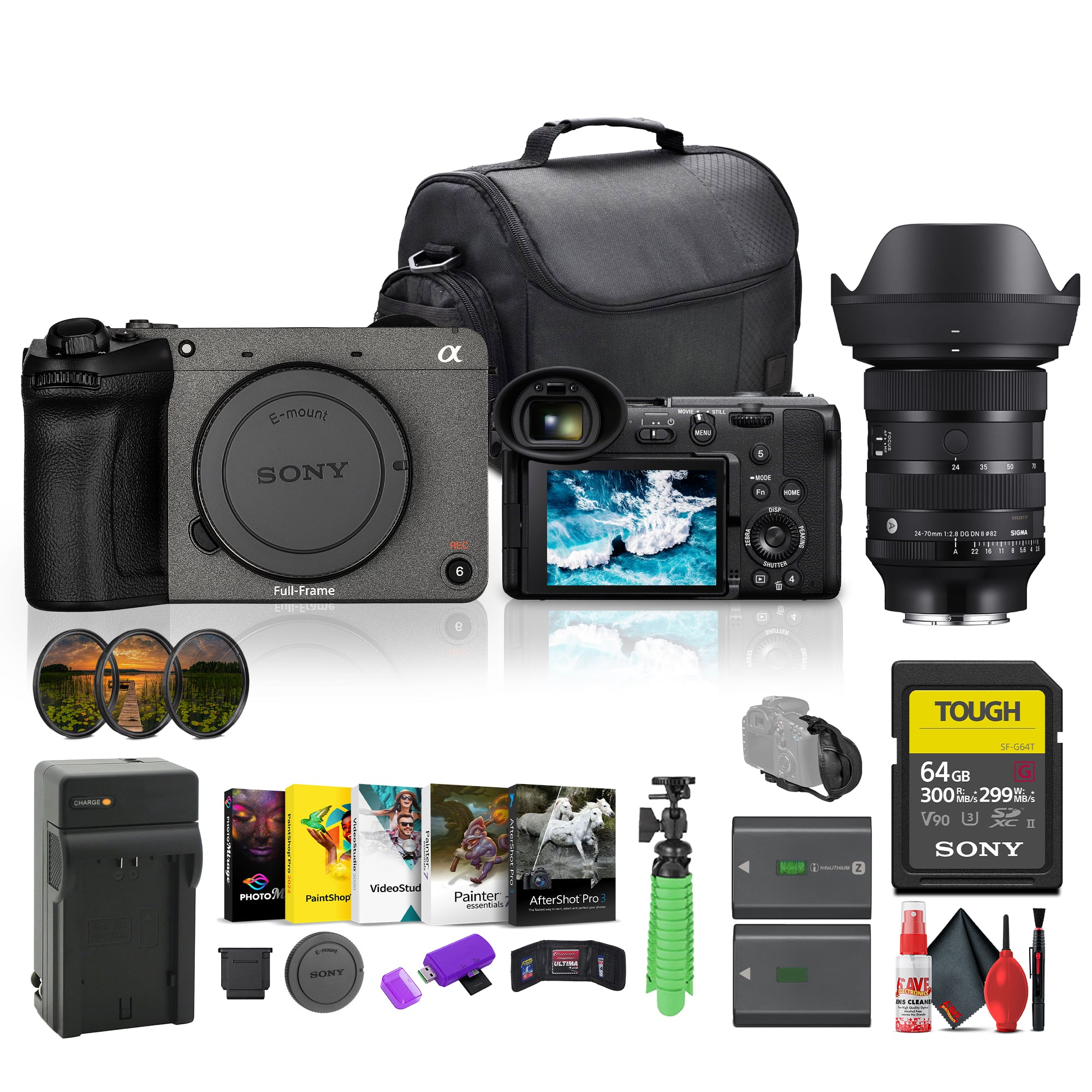 Sony - FX2 Compact Cinema Camera – Full-Frame 4K, Internal ND, Fast Autofocus + More (International Version)
