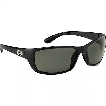 Front. Flying Fisherman - Flying Fisherman Cay Sal Polarized Sunglasses - Matte Black/Smoke - Matte Black/Smoke.