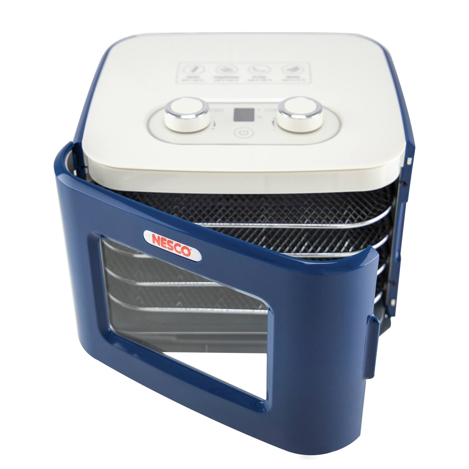 Alt View 5. Nesco - 400-Watt Snackmaster Jr. Dehydrator - Blue.