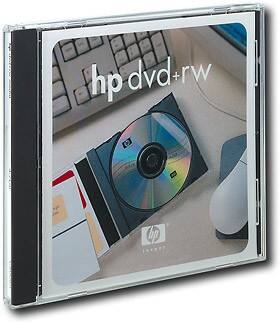 Angle Standard. Hewlett-Packard - 4.7GB 2x DVD+RW Disc with Jewel Case.