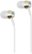 Angle Zoom. kate spade new york - Earbud Headphones - Crystal/Gold/Silver/White.
