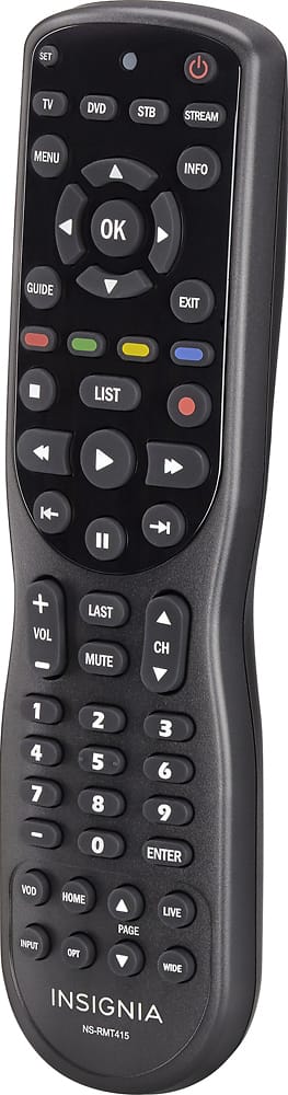 Alt View 13. Insignia™ - 4-Device Universal Remote - Black.