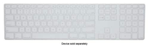 EZQuest® - Invisible Ice Keyboard Cover for Apple Wired Keyboard with Numeric Keypad - Clear - Larger Front