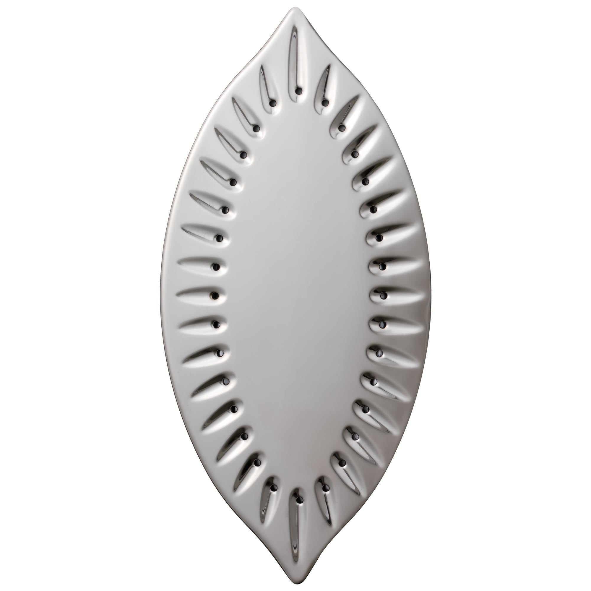 Left. Panasonic - Cordless Steam/Dry Iron, 1500W Wide Stainless Steel Plate - White.