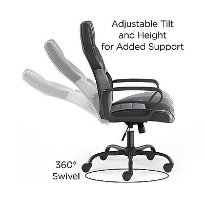 Adjustable Tilt and Height for Added Support  
360° Swivel