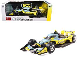 IXO - Dallara IndyCar #21 Christian Rasmussen Splenda Ed Carpenter Racing Road Course NTT IndyCar Series 2025 1/18 - Yellow, Blue, Black