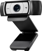 Logitech - Pro Webcam Full HD 1080 for Laptops with Ultra Wide Angle - Black - Front_Zoom