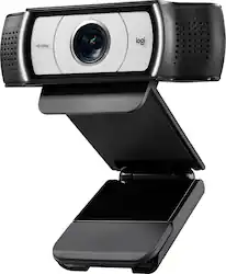Logitech - Pro Webcam Full HD 1080 for Laptops with Ultra Wide Angle - Black - Front_Zoom