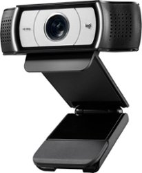 Logitech - C930s Pro HD 1080 Webcam for Laptops with Ultra Wide Angle - Black - Front_Zoom