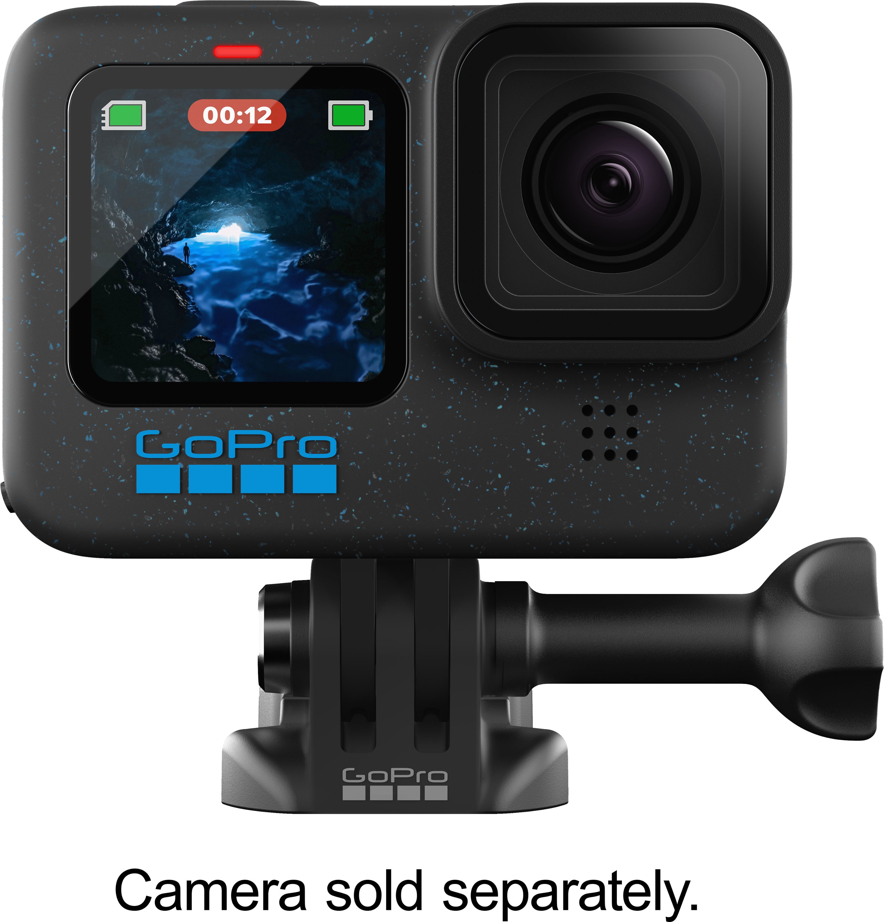 Left View: GoPro - MAX Grip and Tripod - Black