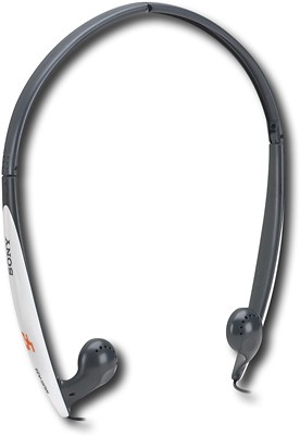  Sony - S2 Sports Headphones - Silver/Orange
