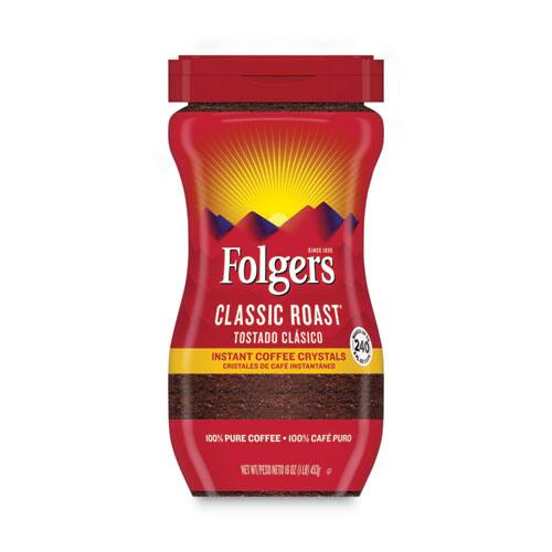 Folger's - Folgers Instant Coffee Crystals, Classic Roast, 16oz Jar price history on PriceWatchPro