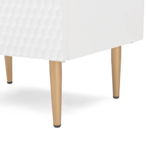 Alt View 9. Adore Decor - Adore Decor Jolie Side Table, White - White.
