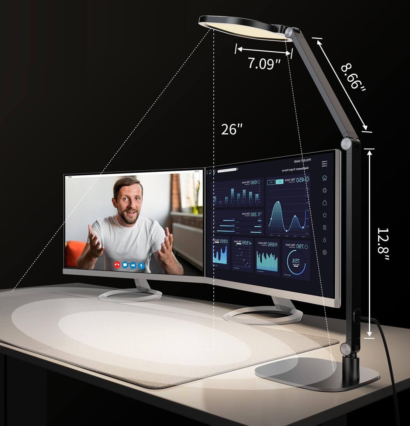 7.09"  
8.66"  
26"  
12.8"