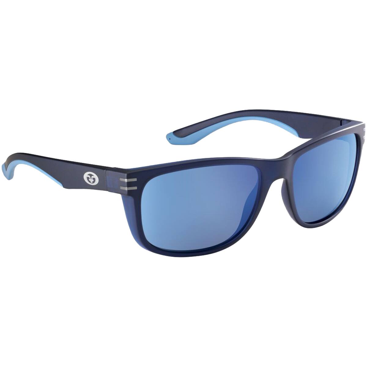 Flying Fisherman - Double Header Polarized Sunglasses - Navy/Smoke Blue Mirror