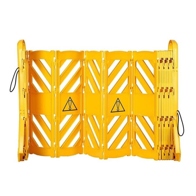 Alpine Industries - Safety Fence Barrier, 13 ft. Expandable Mobile High Visibility Bilingual, Traffic Barricade - Yellow price history on PriceWatchPro