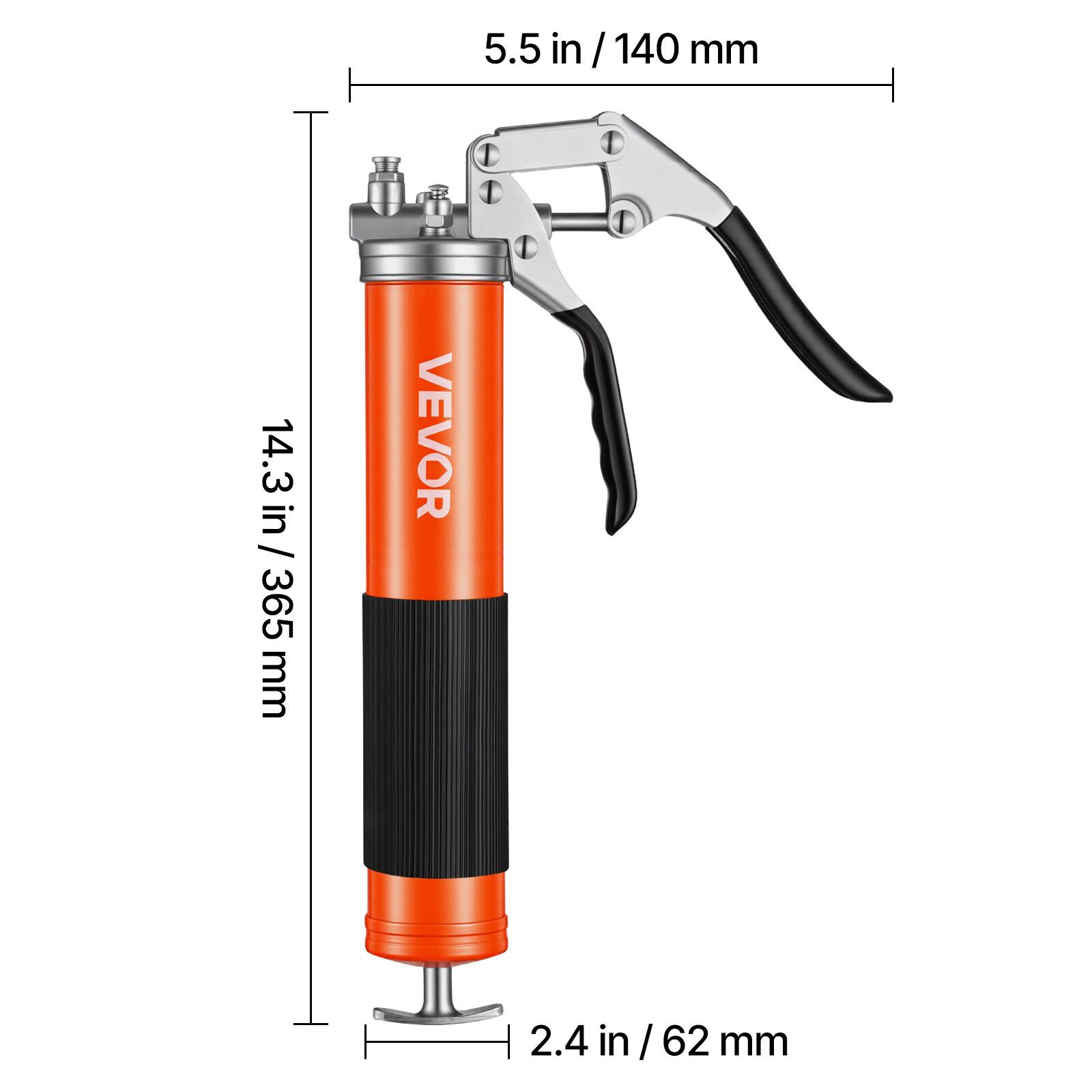 5.5 in / 140 mm  
14.3 in / 365 mm  
2.4 in / 62 mm  
VEVOR