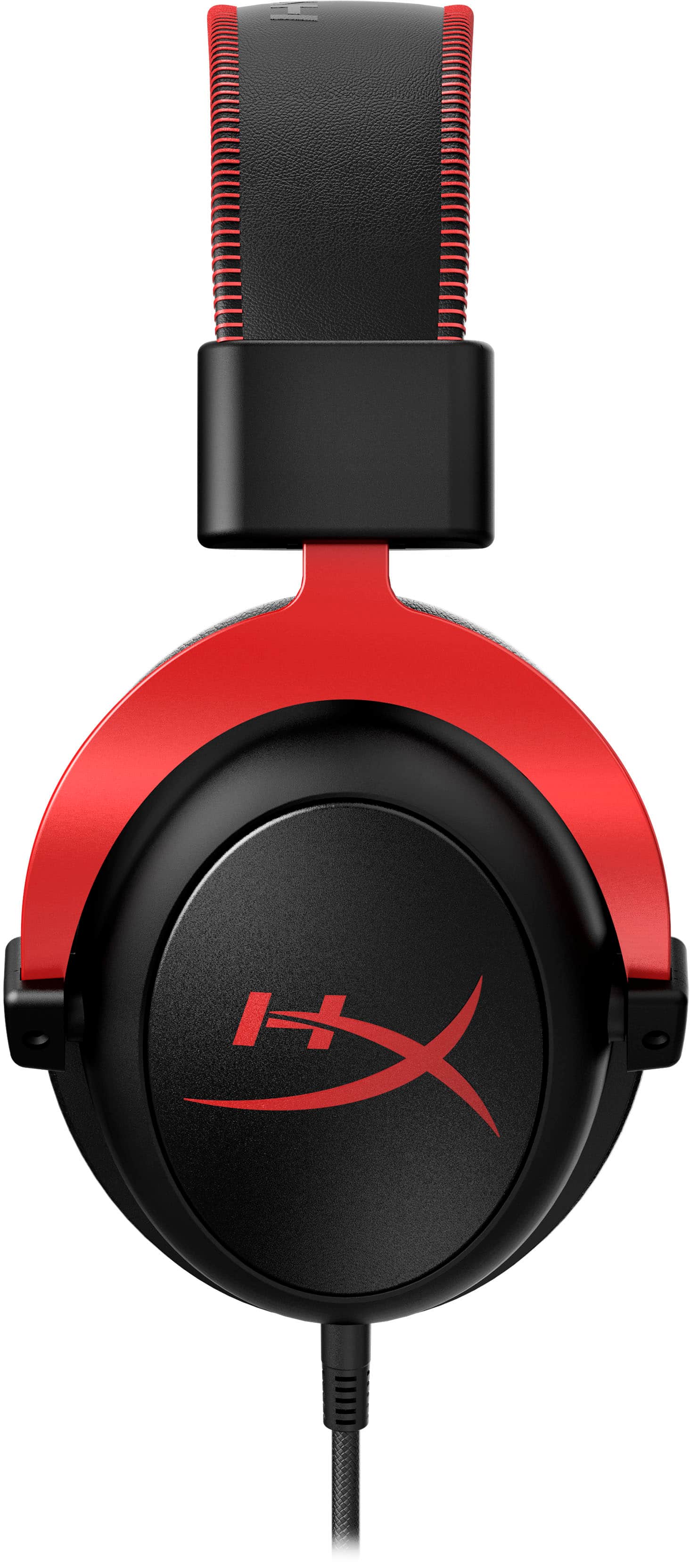 Alt View 11. HyperX - Cloud II Wired Gaming Headset for PC, Xbox X|S, Xbox One, PS5, PS4, Nintendo Switch, and Mobile - Black/Red.