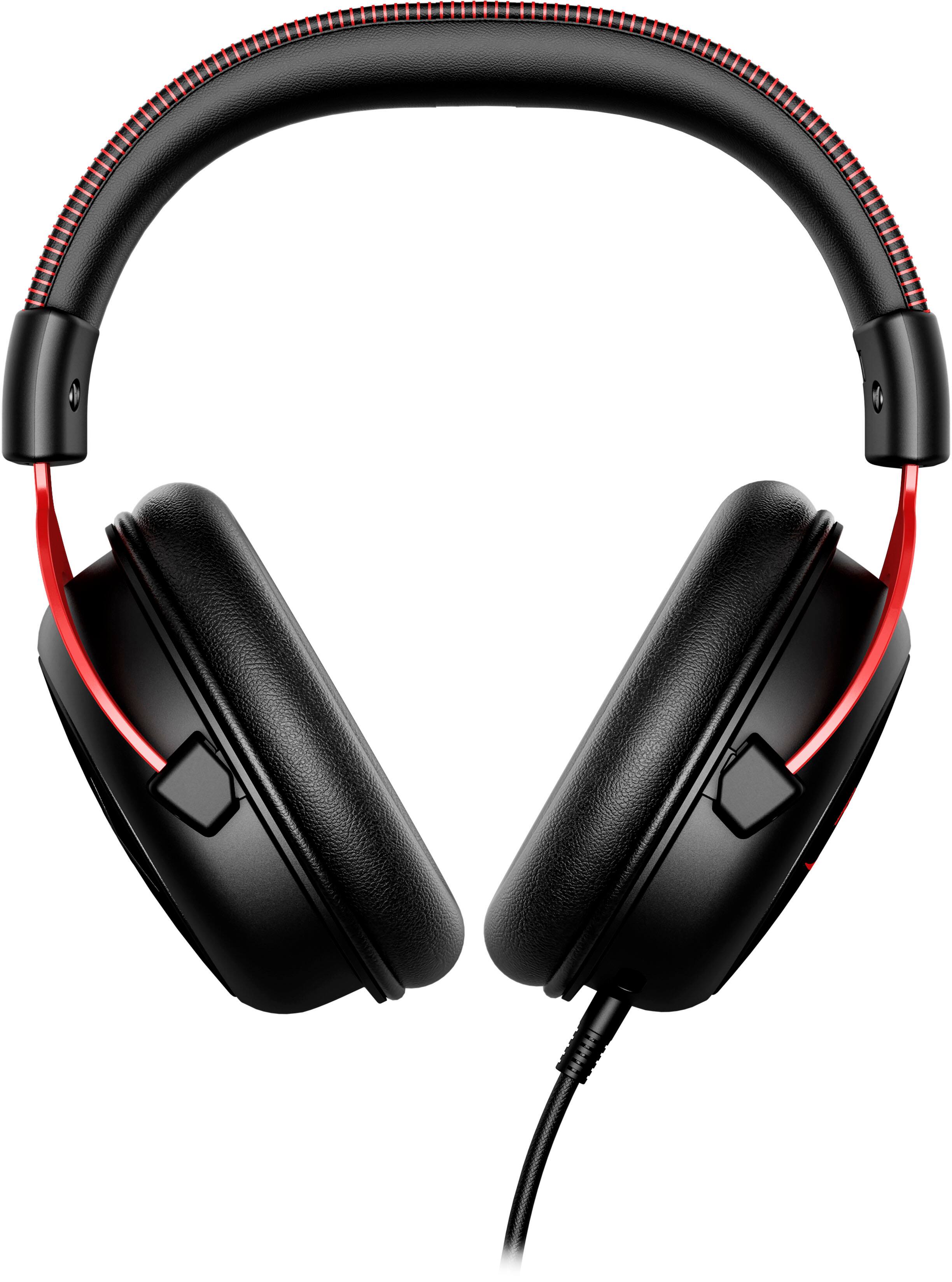 Alt View 12. HyperX - Cloud II Wired Gaming Headset for PC, Xbox X|S, Xbox One, PS5, PS4, Nintendo Switch, and Mobile - Black/Red.