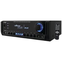 PYLE - 300W 4-Ch. Stereo Receiver - Black - Front_Zoom