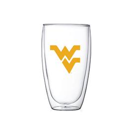 Indigo Falls - West Virginia Mountaineers 15oz. Double Wall Thermo Glass - Multicolor