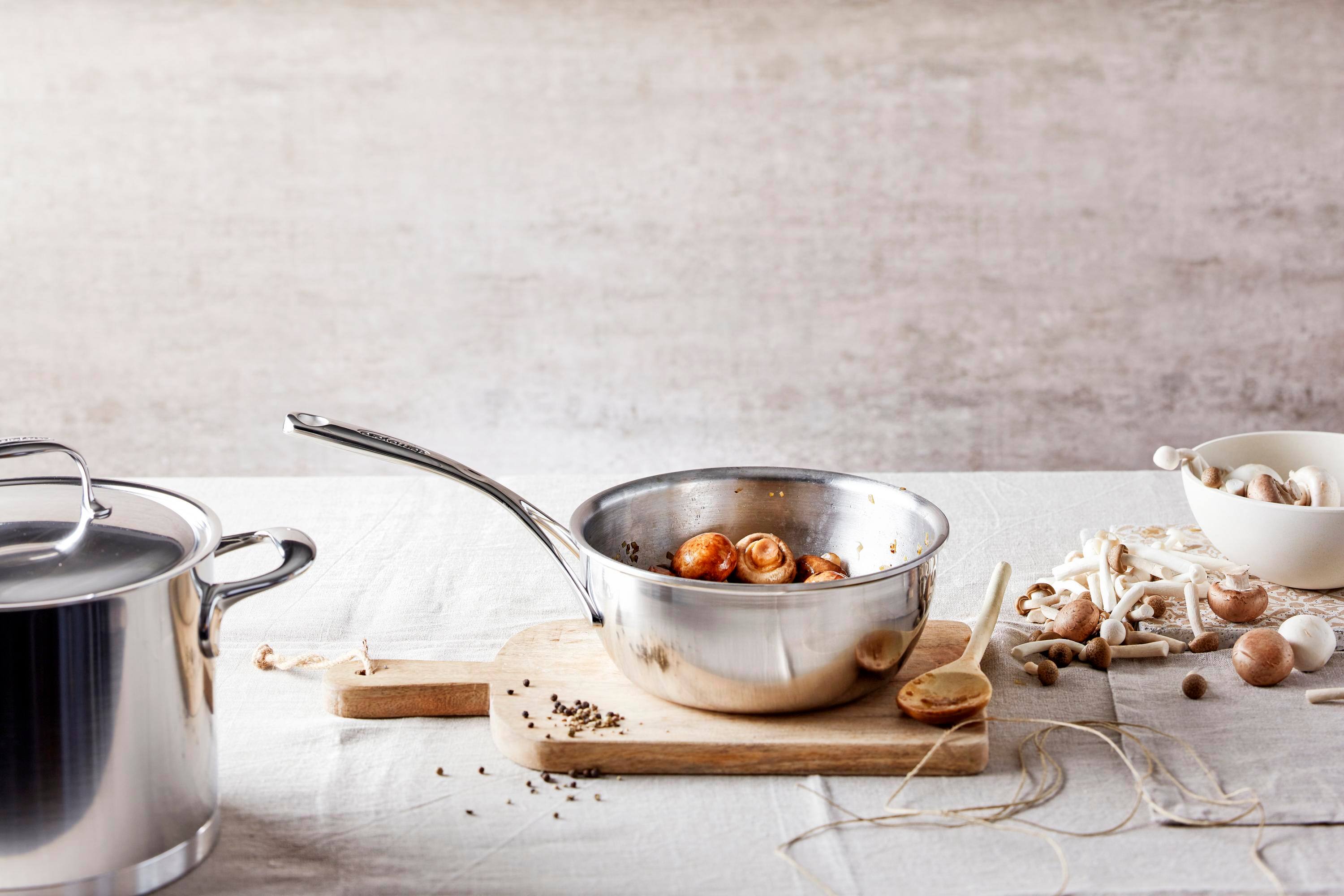 Alt View 1. Demeyere - Demeyere Atlantis Proline 7 2.1-qt Stainless Steel Saucier - Stainless Steel.