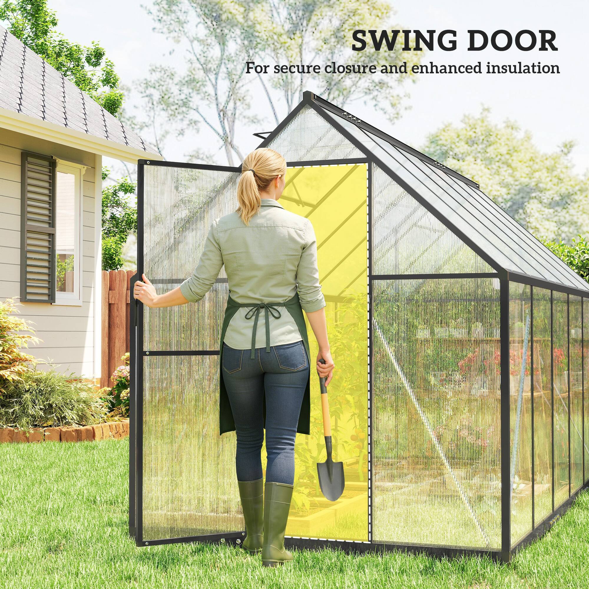 SWING DOOR  
For secure closure and enhanced insulation