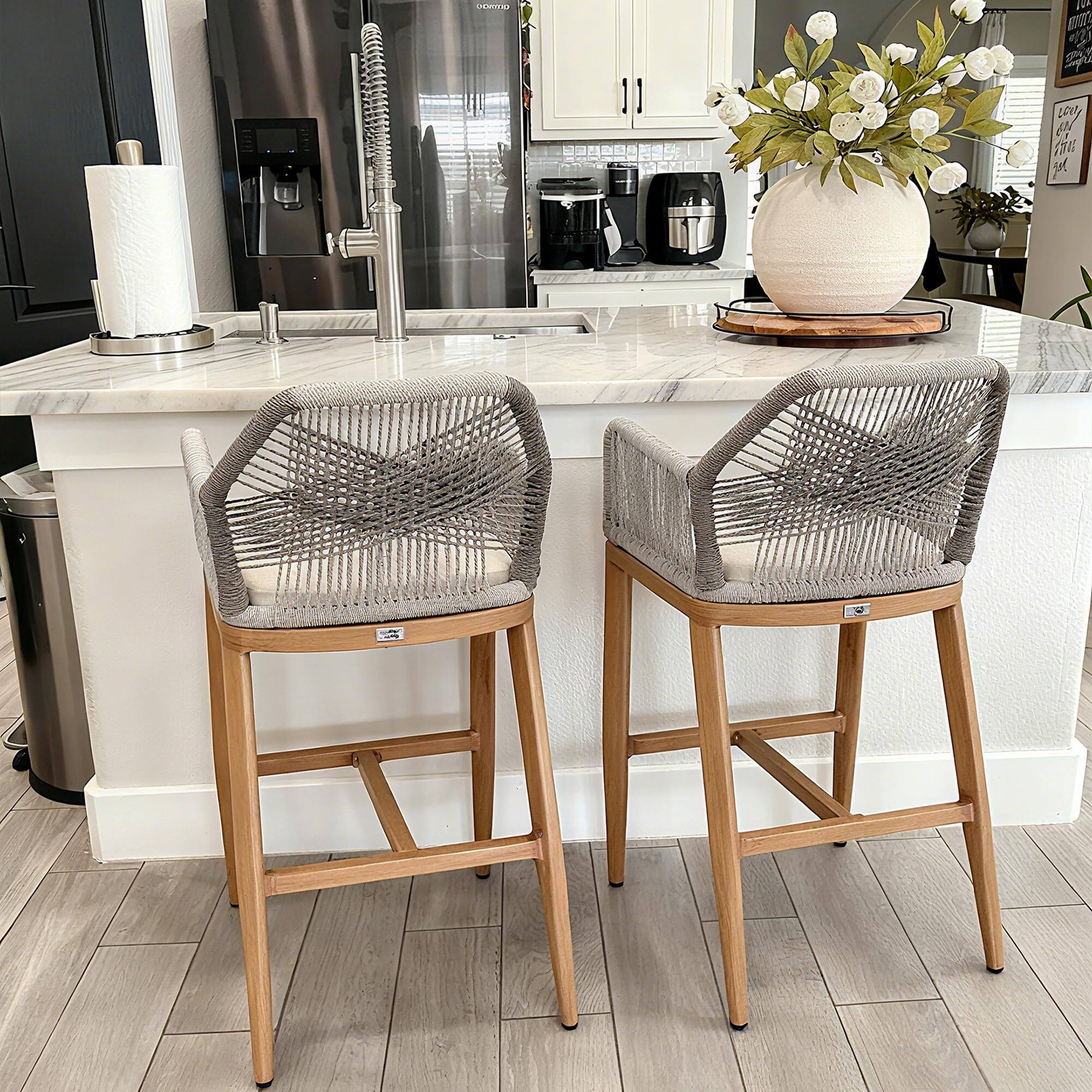 Teak-twill-Bar Height