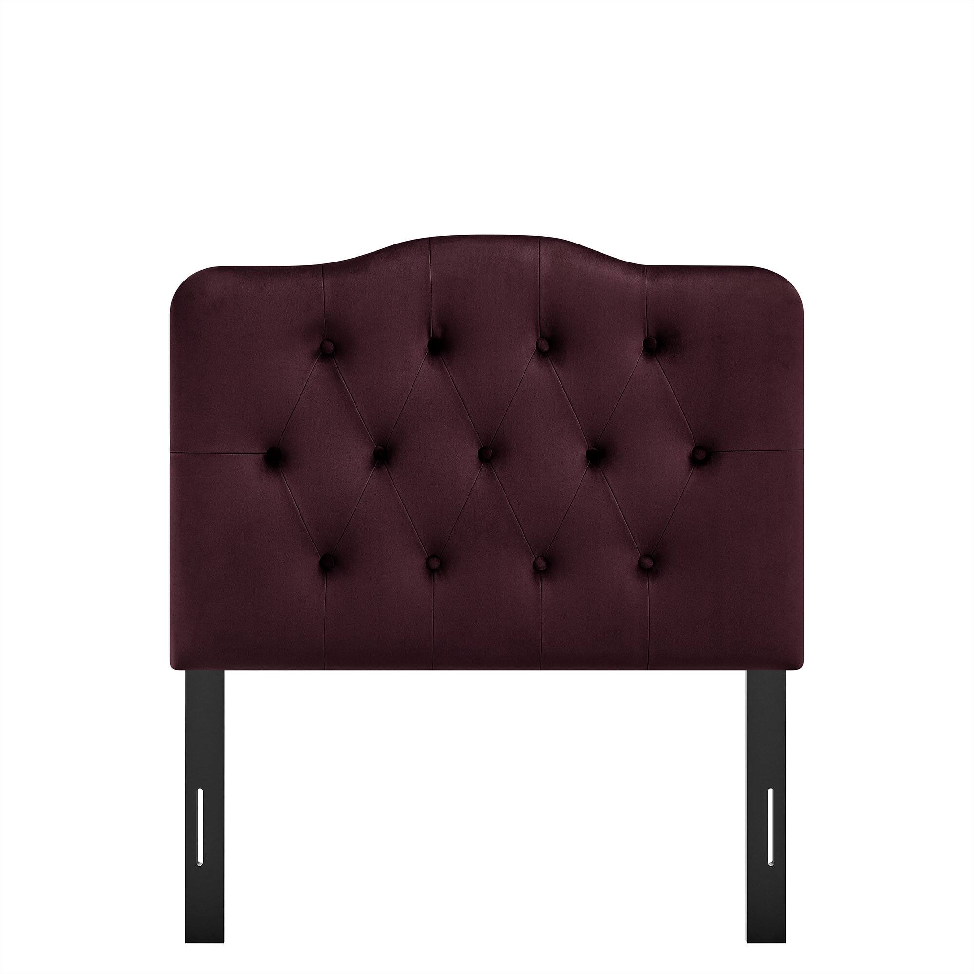 Alt View 3. Modway - Annabel Diamond Tufted Performance Velvet Headboard by Modway - Mulberry.
