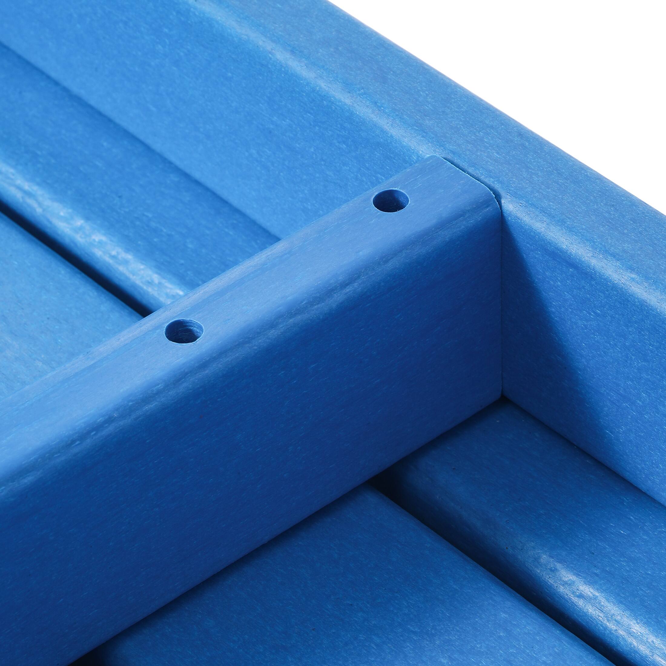 Alt View 4. WestinTrends - WestinTrends Malibu 35" length outdoor Coffee table for Adirondack chair - Pacific Blue.