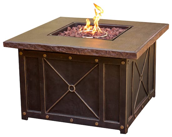 Cambridge - Gas Fire Pit - Brown