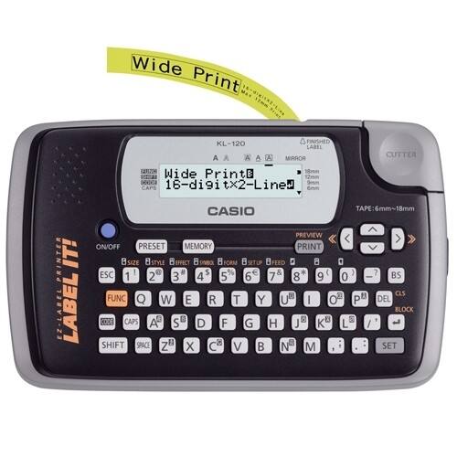 Front Standard. Casio - Label Maker.