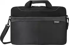 Front. Targus - Business Casual Slipcase Laptop Briefcase for 15.6" Laptop - Black.