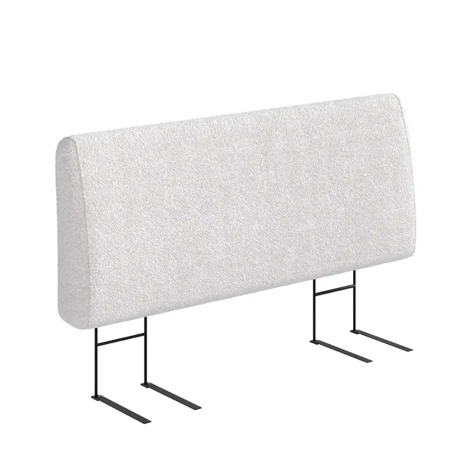 Alt View 3. Pinmoco - Pinmoco - Upholstered Headboard Ergonomic Design Headboard - White.