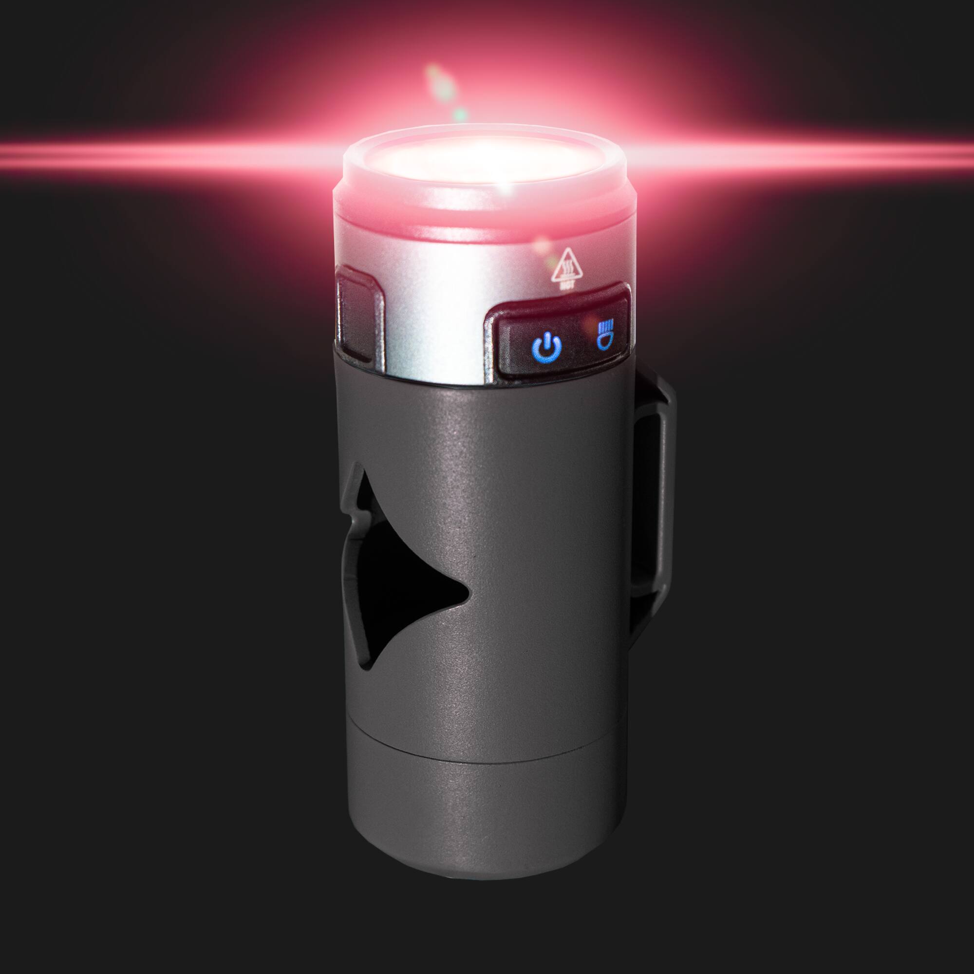 Left. Lumi Pawtners - Lumi LED Poop Bag Dispenser - Black.